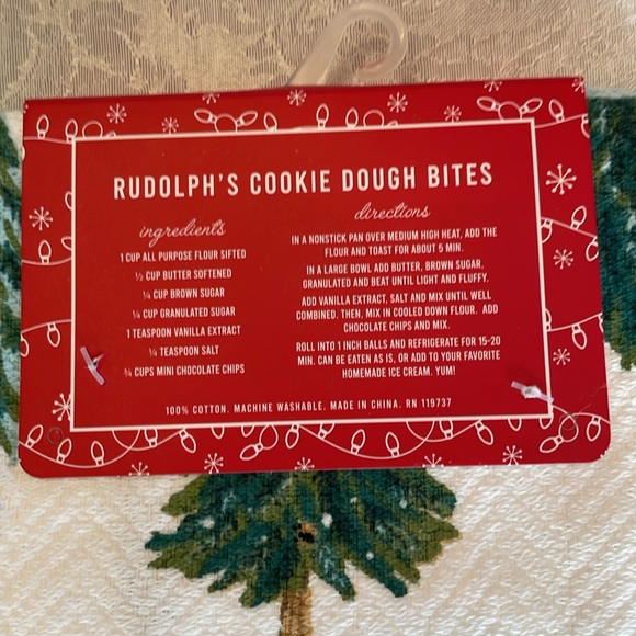 Dachshund with Santa kitchen towel set of two - Picture 3 of 6